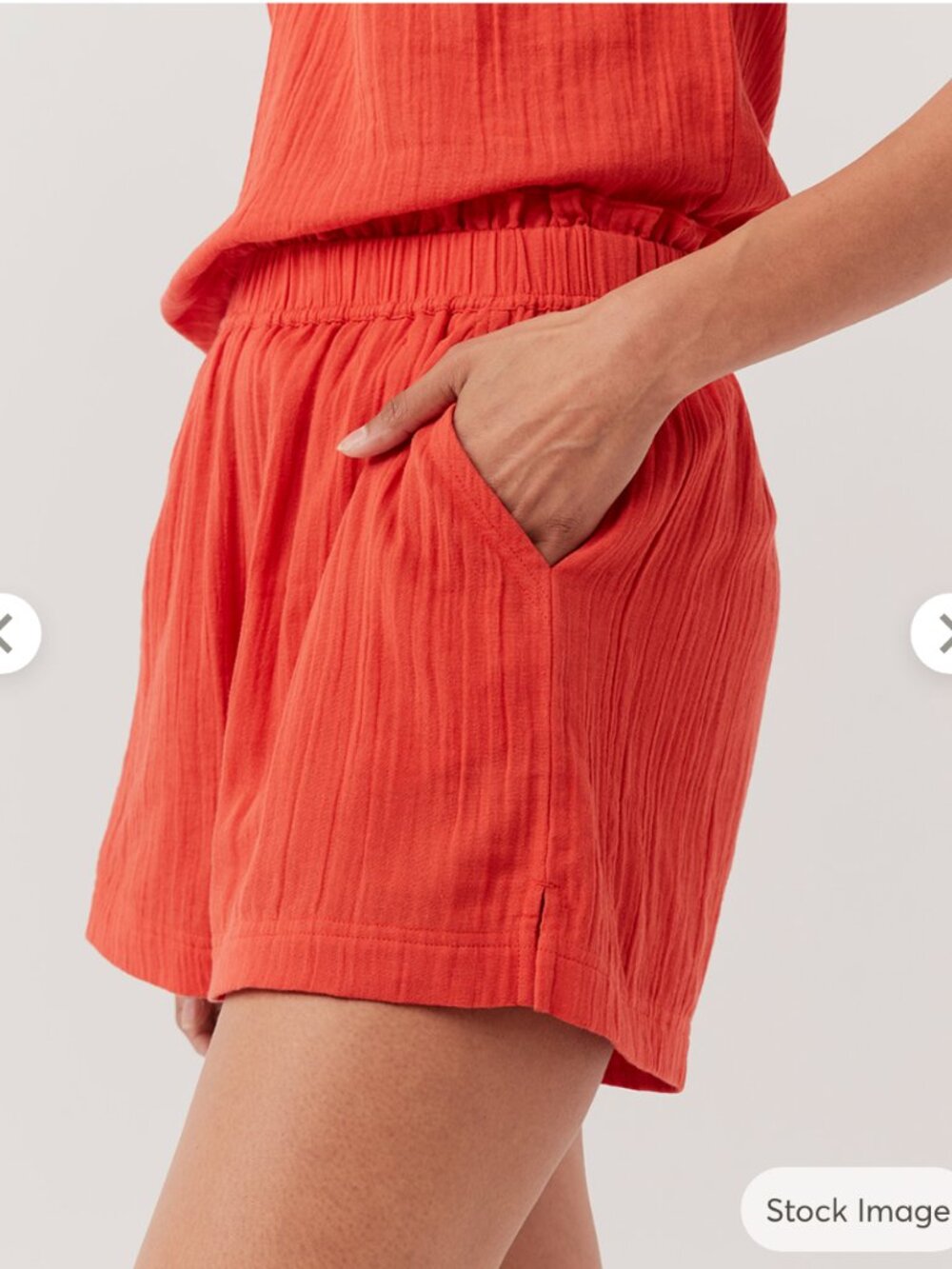 Pact The Coastal Daily Shorts in the Color Cherry